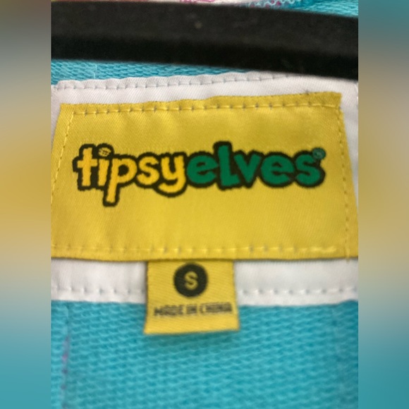 Tipsy Elves Unisex Unicorn Jumpsuit Costume Size Small, With Hoody And Pockets - Picture 10 of 15